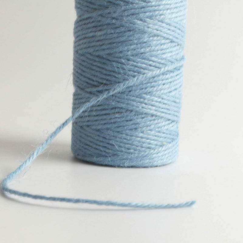 Micomon 300 Feet Natural Light Blue Jute String Twine Crafts Gift Christmas Twine Packing Materials Durable String for Gardening Applications(Lt.Blue) - Image 3